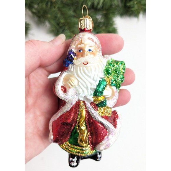 Santa Claus Retired Old World Christmas Ornament - Picture 2 of 5